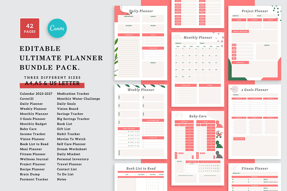 Ultimate Canva Planner, a Stationery Template by MNT-Creator (Photo 1 of 11)