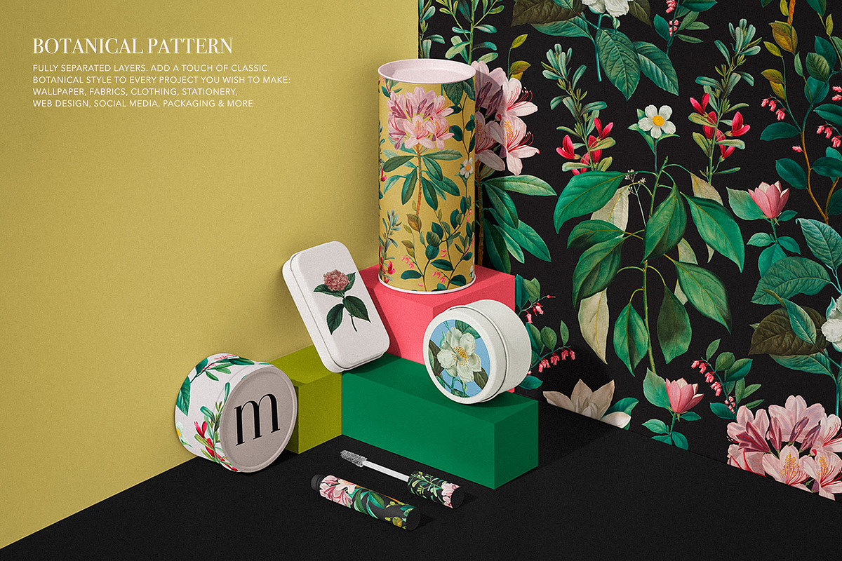 Botanical Elegant English Pattern, an Illustration by likorbut (Photo 3 of 9)