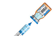 Covid-19 coronavirus vaccine syringe, a Healthcare Illustration by TAlex (Thumbnail 6 of 7)