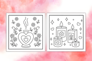 Comfy Girl Bold and Easy Coloring, a Decorative Illustration by Coco Bloom (Thumbnail 3 of 4)