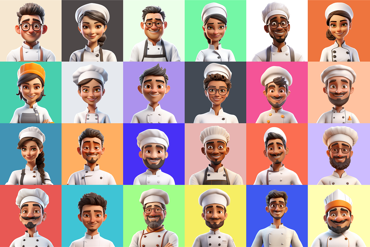 Chef Characters, a Characters & Person 3D Model by Digital Blood (Photo 6 of 11)