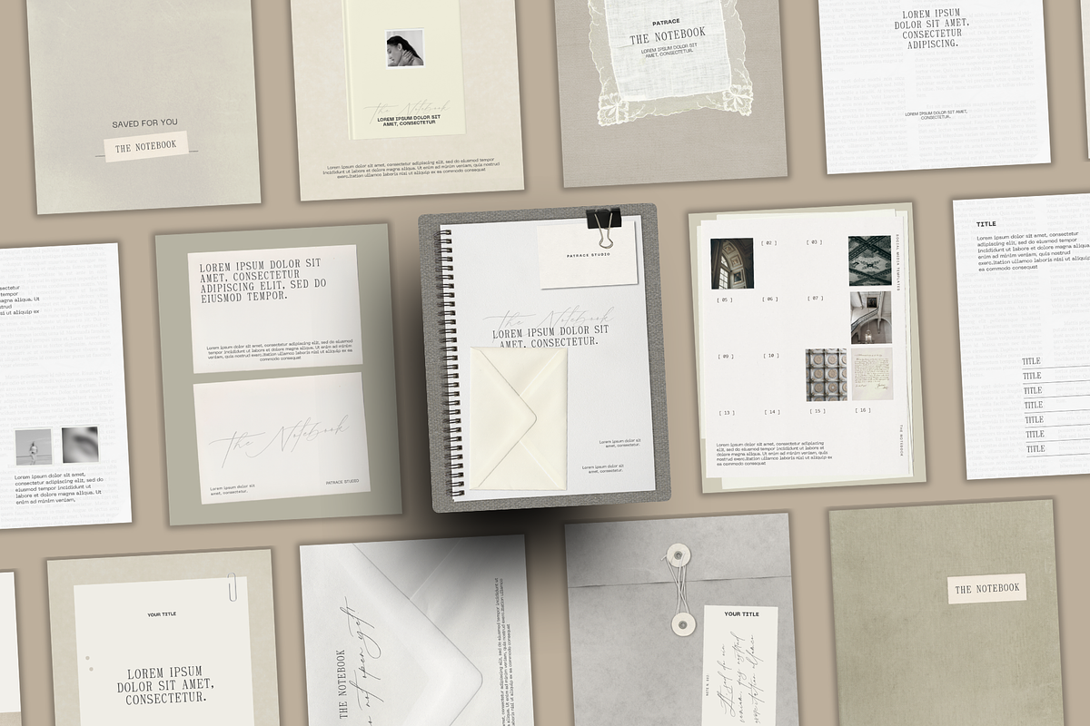 THE NOTEBOOK Instagram Templates, a Social Media Template by Patrace Studio (Photo 3 of 10)