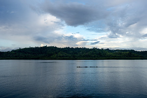 Sunset canoe ride in the Togian Islands, Sulawesi, Indonesia, a Nature Photo by GoodGoods