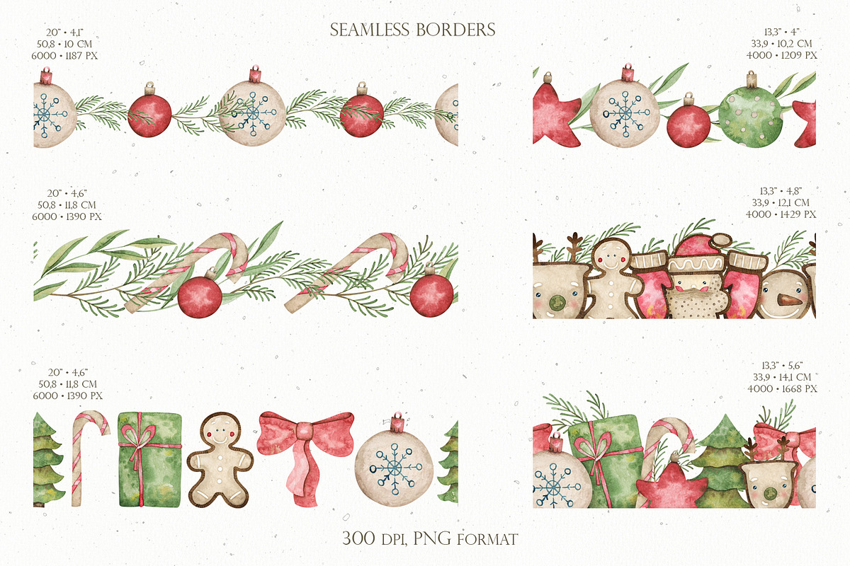 Watercolor Cozy Christmas set, an Illustration by OrangePeafowlArt (Photo 6 of 15)