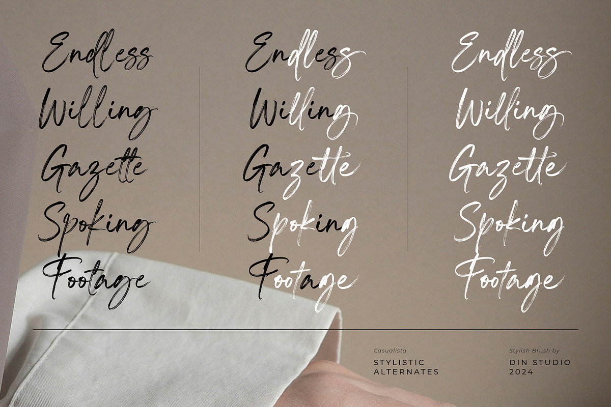 Casualista, a Script Font by din-studio.com (Photo 6 of 11)