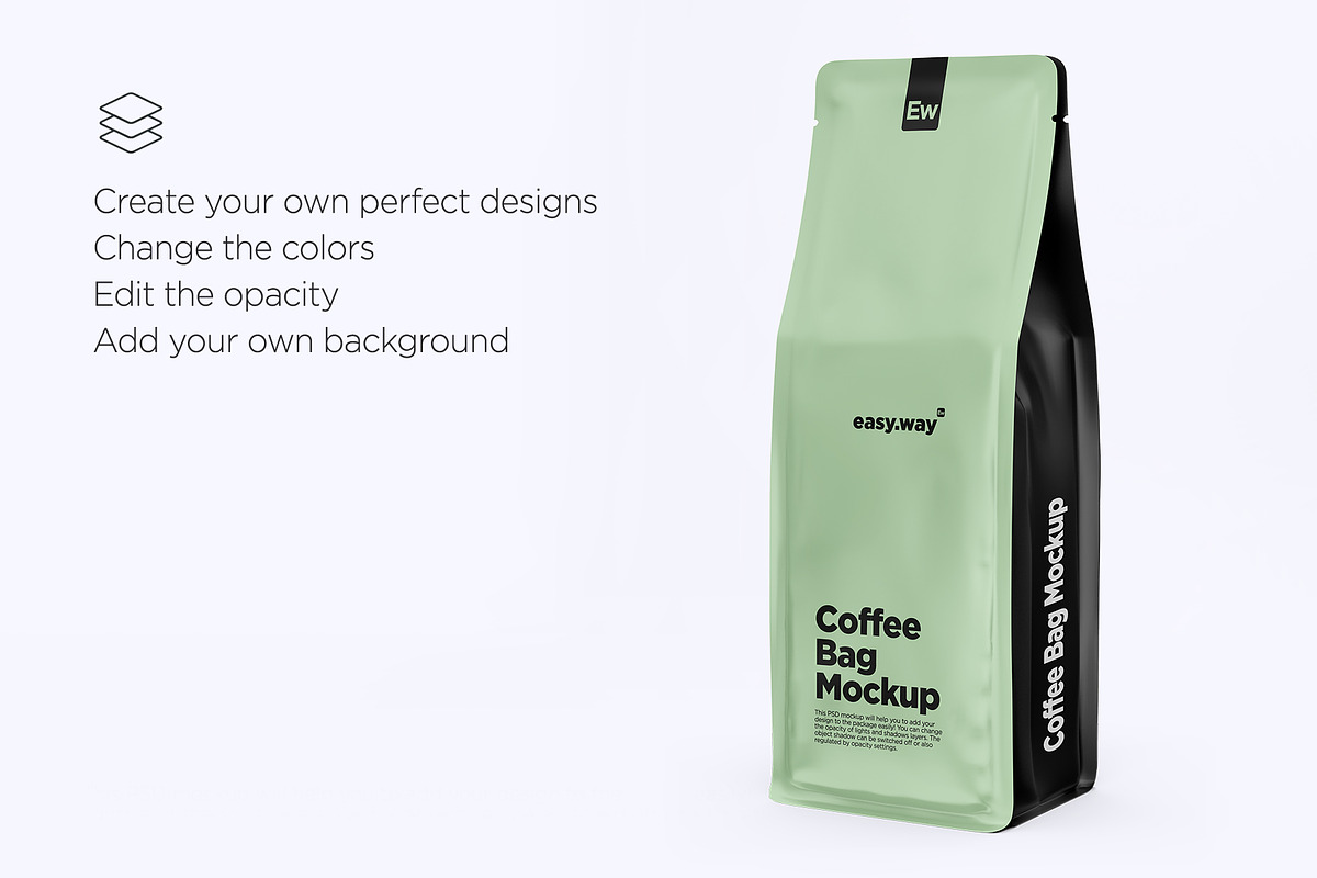 Coffee Bags PSD Mockups, a Packaging Mockup by easy.way (Photo 7 of 7)