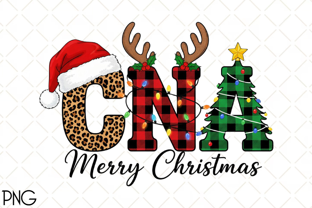 CNA Merry Christmas PNG, an Illustration by Black Bird Studio (Photo 1 of 3)