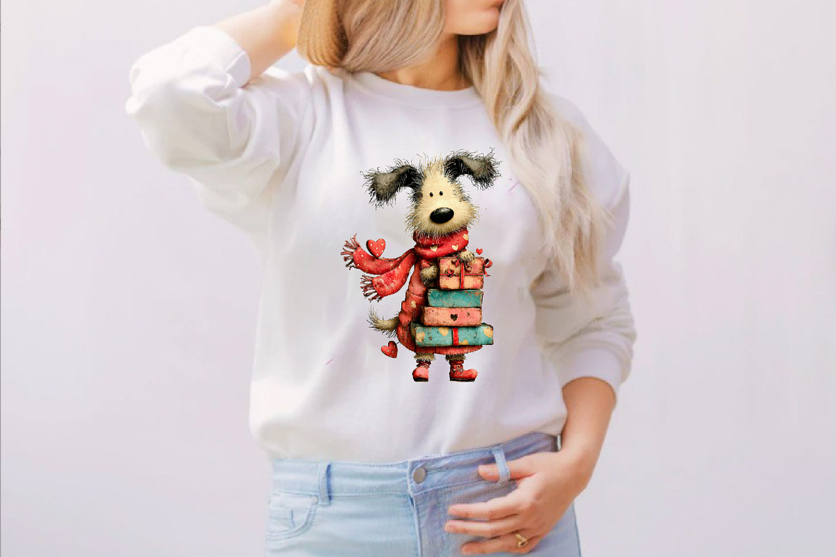 Whimsical Valentines Day Dogs Clipar, an Illustration by SVGArt (Photo 6 of 8)