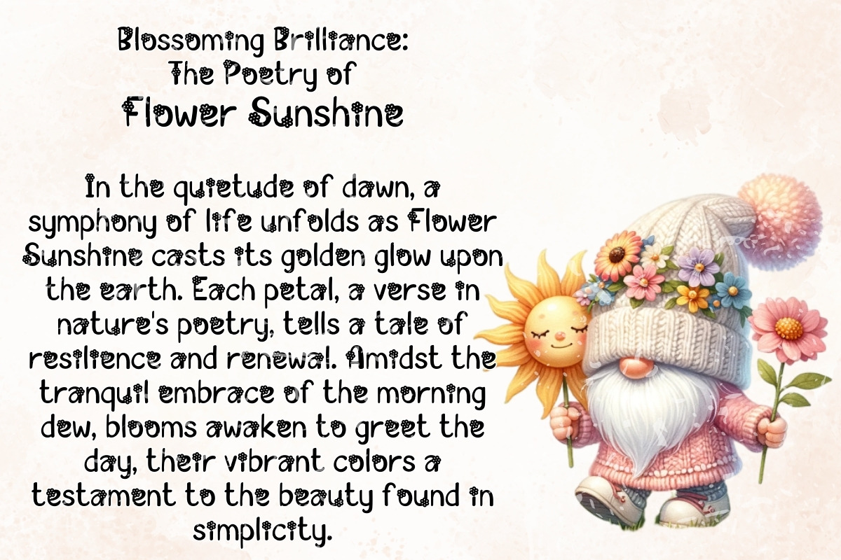 Flower Sunshine - Handwritten, a Handwritten Font by Charmingbear59.design (Photo 3 of 5)