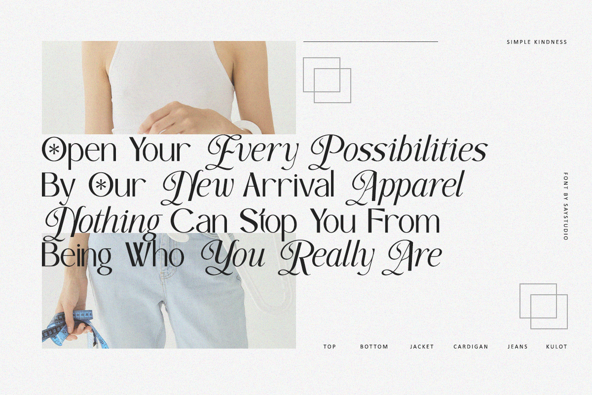 Simple Kindness - Classy Sans Font, a Sans Serif Font by Say Studio (Photo 6 of 13)