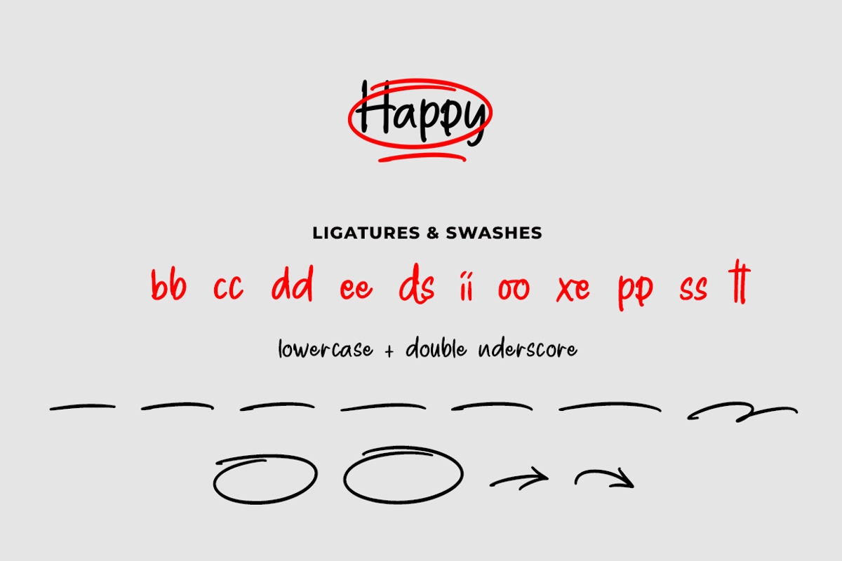 Happy, a Handwritten Font by Gatype (Photo 9 of 10)