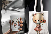 Whimsical Doodle Valentine Animals, an Illustration by one-touch (Thumbnail 2 of 19)