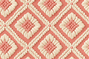 Seamless pattern embroidered seamless pattern showing a beautifu