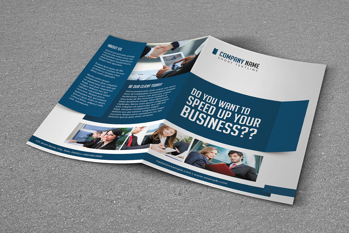 Bifold Business Brochure, a Brochure Template by SmmrDesign (Photo 1 of 4)