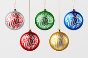Christmas Ball/Ornament Mockup Scene, a Product Mockup by PrimeMockup (Thumbnail 6 of 10)