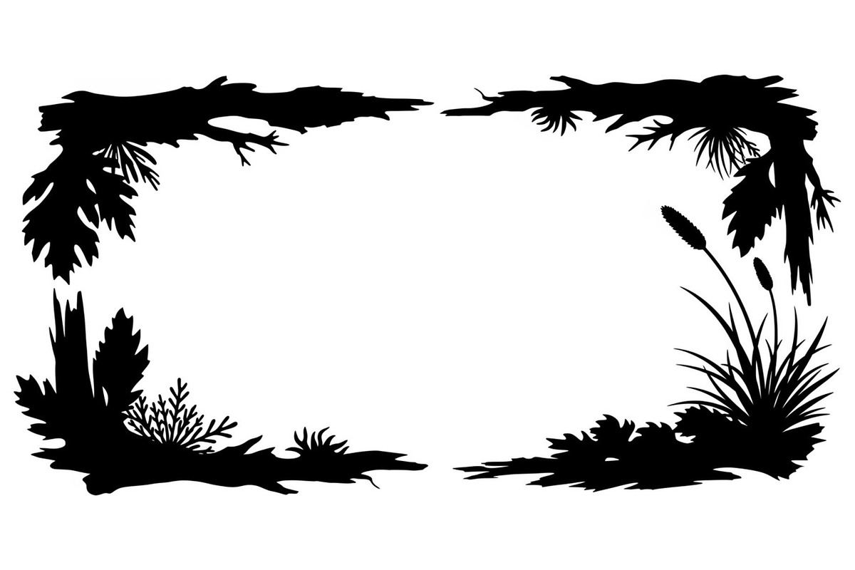 Decorative Nature Frame Silhouette, a Graphic by BIPLOB EXPERT (Photo 3 of 13)