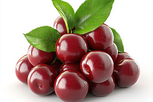Pile of Cherry isolated on transpare, a Food & Drink Photo by Pixeness Studio
