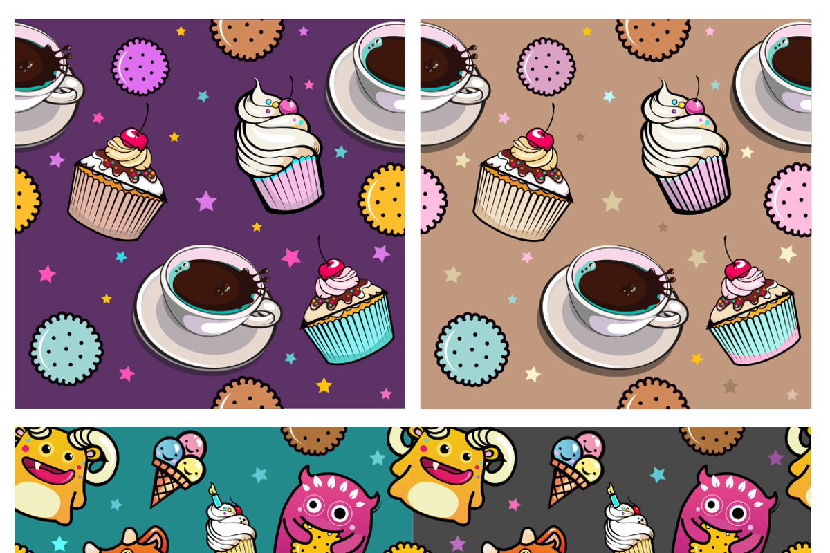 19 Funny patterns, a Pattern Graphic by Tettygreen