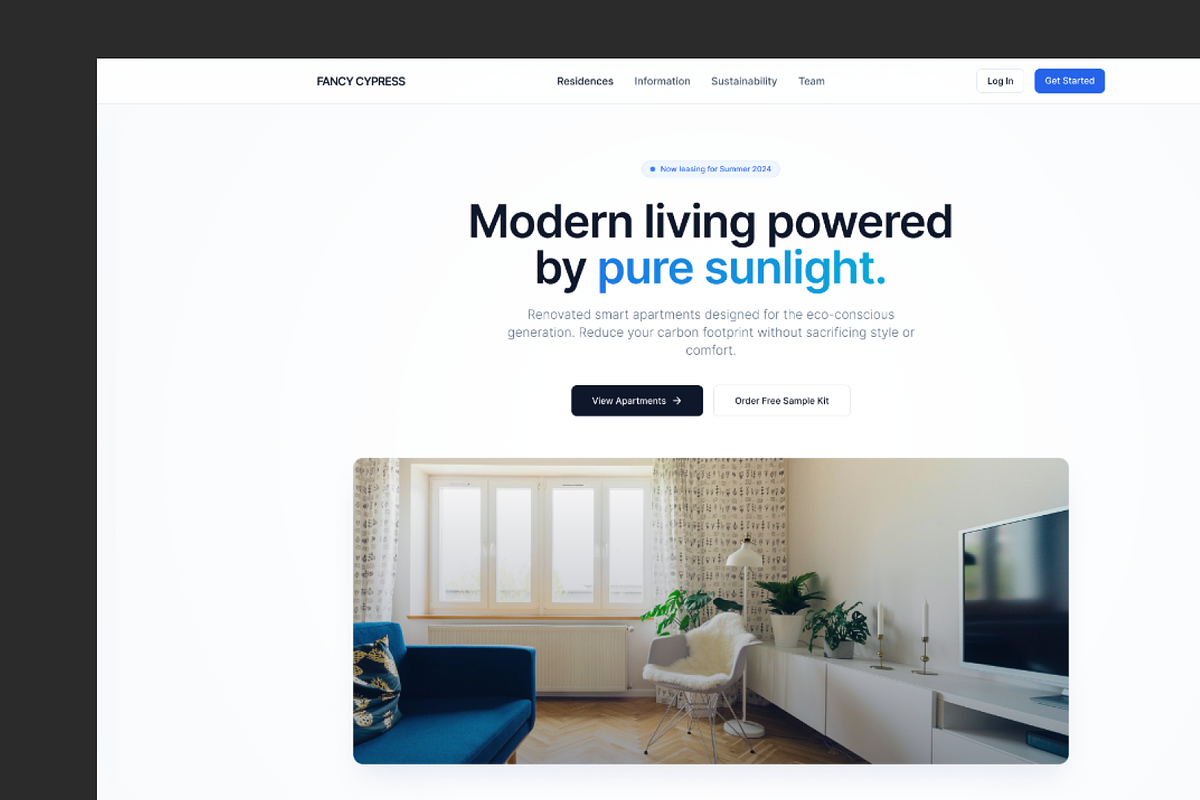 Fancy House Landing Page, a Landing Page Template by PetersTouch Creative (Photo 2 of 3)