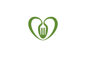 Green Dining Logo, a Branding & Logo Template by Pure Design