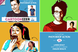 Comic Cartoon Photoshop Action