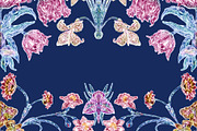Modern Vintage floral pattern, a Pattern Graphic by YvY (Thumbnail 3 of 7)