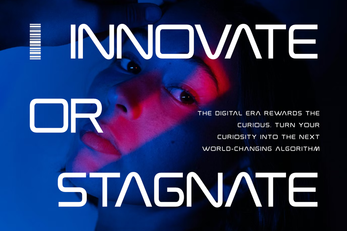 Motivate | Modern Futuristic Tech, a Symbol Font by Masyafi Studio (Photo 3 of 8)