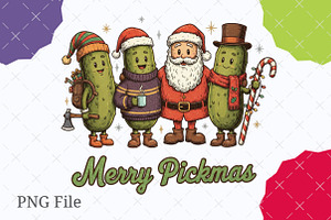 Funny Pickle Christmas PNG, an Illustration by designcity5