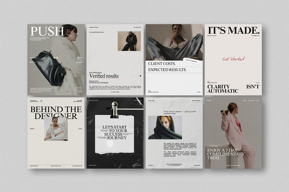 ZUNO | Social Media Kit (I), a Social Media Template by The Aesthetic Studio (Photo 3 of 10)