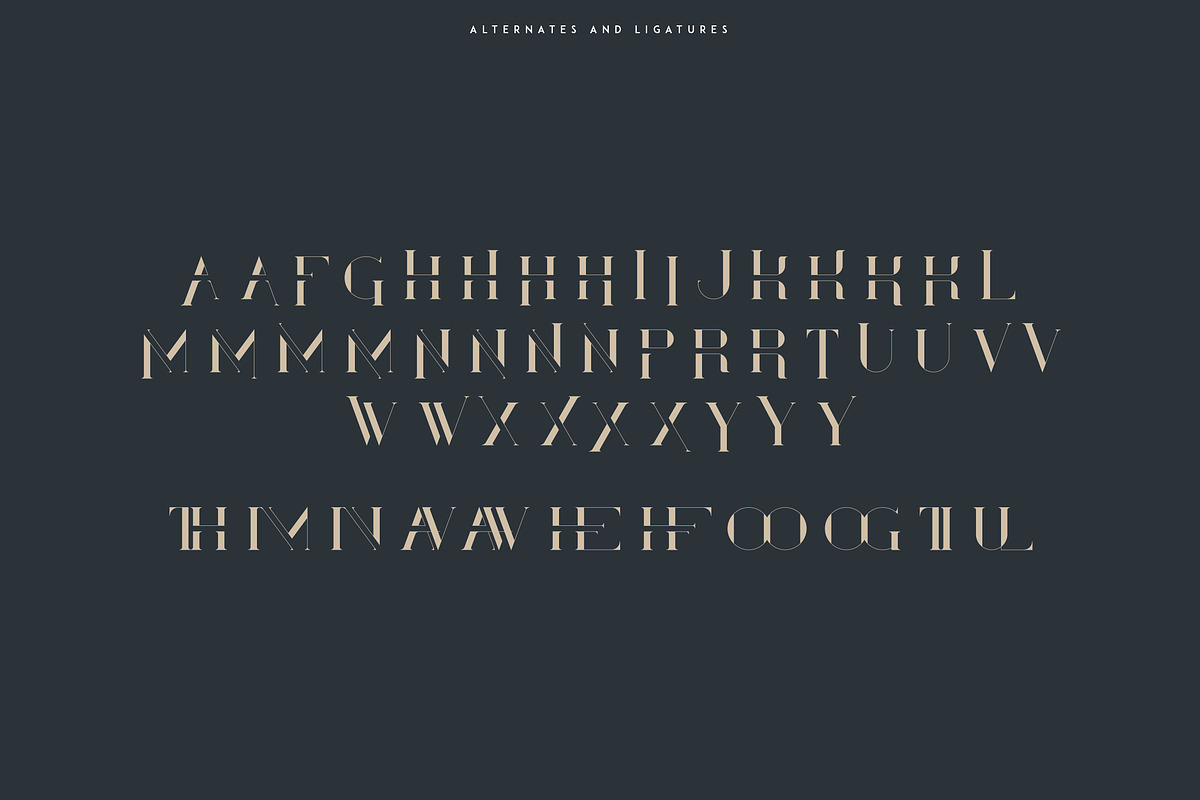 Ultimus serif font + Extras preview 8
