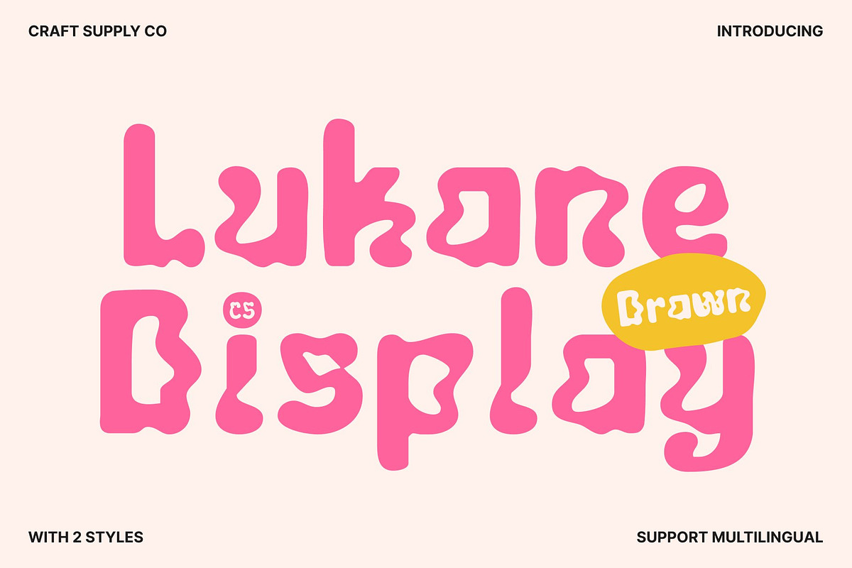 CS Lukane Drawn, a Sans Serif Font by Craft Supply Co. (Photo 1 of 8)