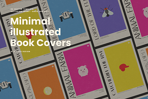 Illustrated Colorful Book Covers