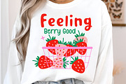 Feeling Berry Good Strawberry PNG, an Illustration by Libby Wishes (Thumbnail 2 of 5)