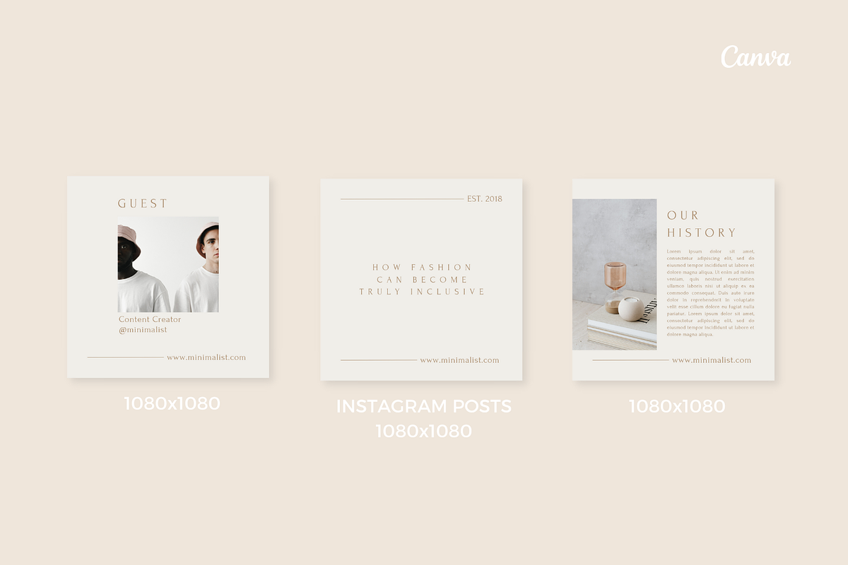 Minimalist Canva Template, a Social Media Template by Moodwave Studio (Photo 5 of 9)