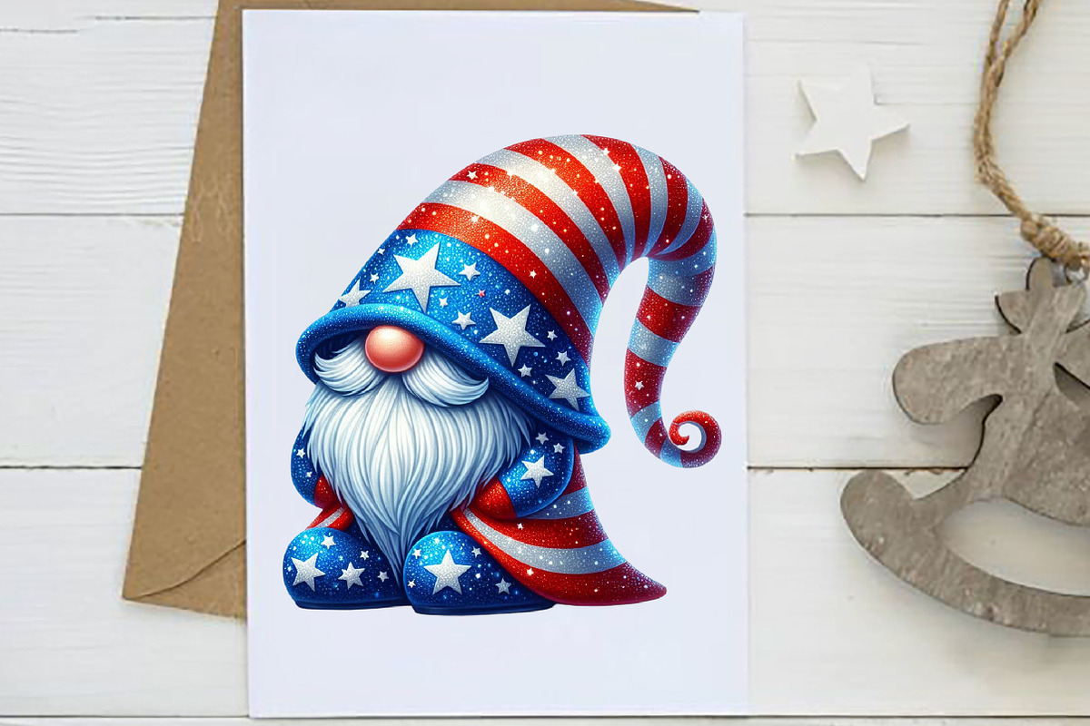 Patriotic Gnome Clipart Independence, an Illustration by Designworld (Photo 4 of 7)
