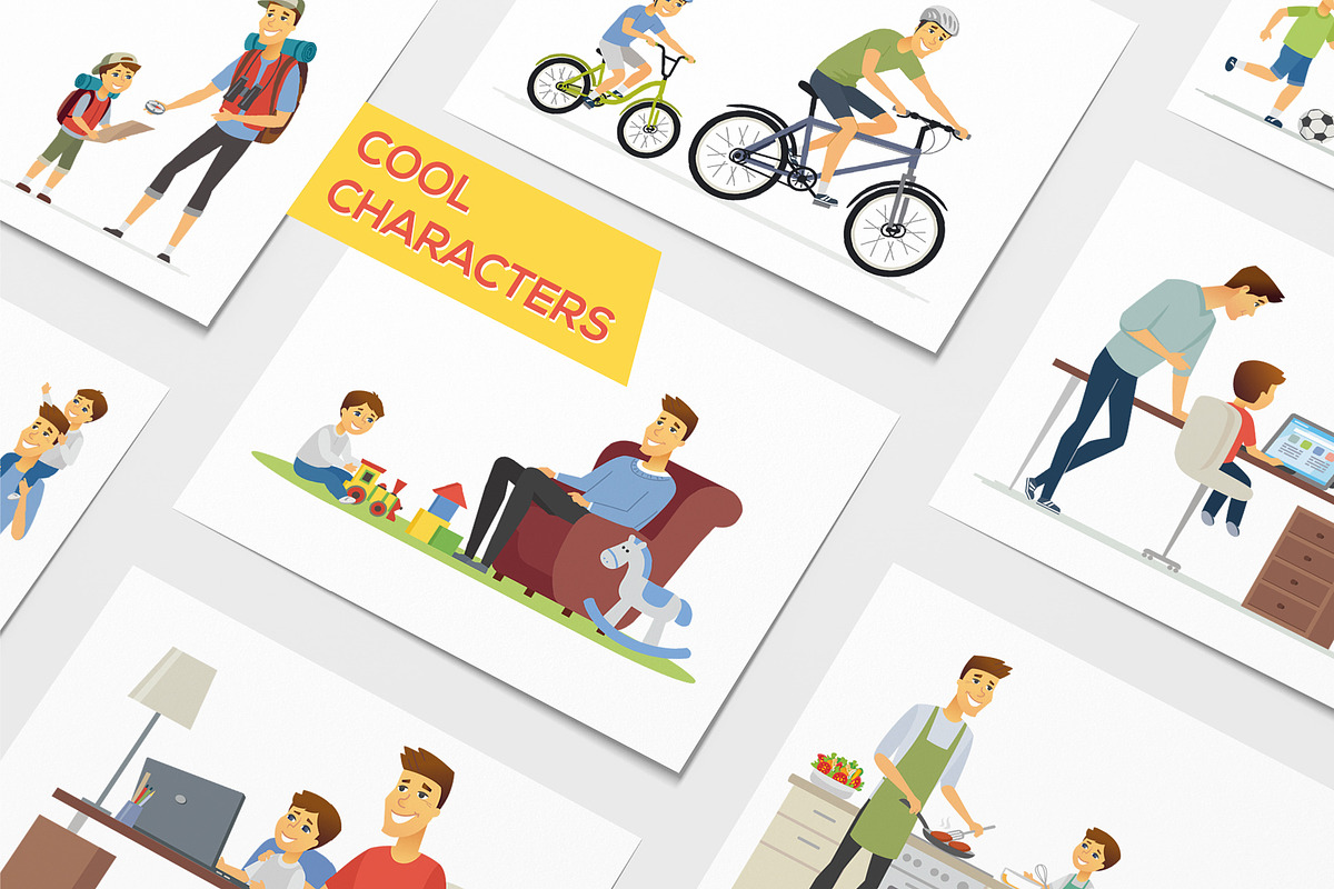 Father & Son, 12 illustrations, an Education Illustration by Boyko Pictures (Photo 2 of 8)
