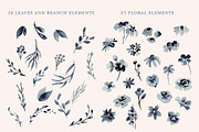 Monochromatic Blue Watercolor Floral, a Graphic by Lavender And Sea (Thumbnail 3 of 5)