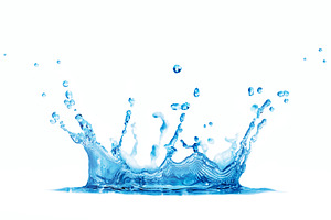 splash water