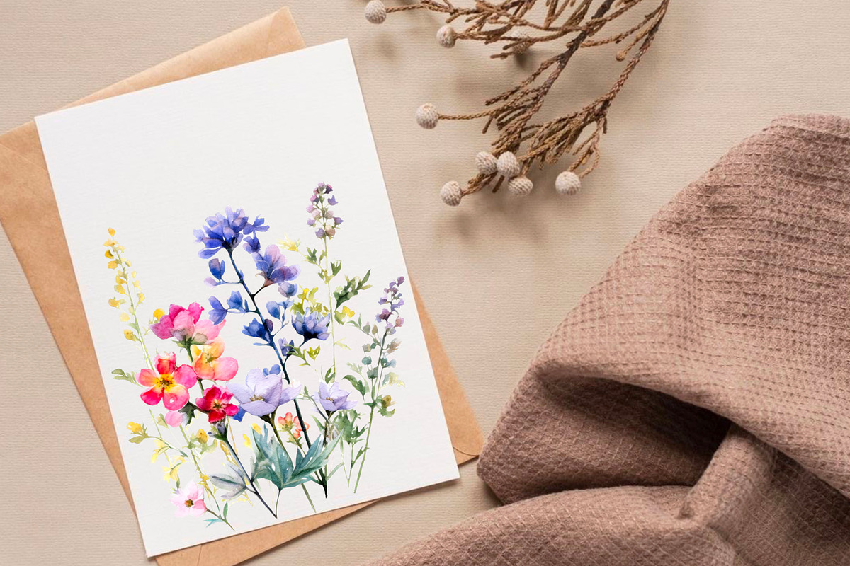 Tenderness, Delicate wildflowers, a Decorative Illustration by Hello My Print (Photo 8 of 10)