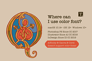 Ulm Initials medieval font, a Blackletter Font by kaer_shop (Thumbnail 3 of 13)