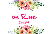 Ana Bryan | Cute Heart Script Font, a Script Font by Zmapist (Thumbnail 3 of 4)