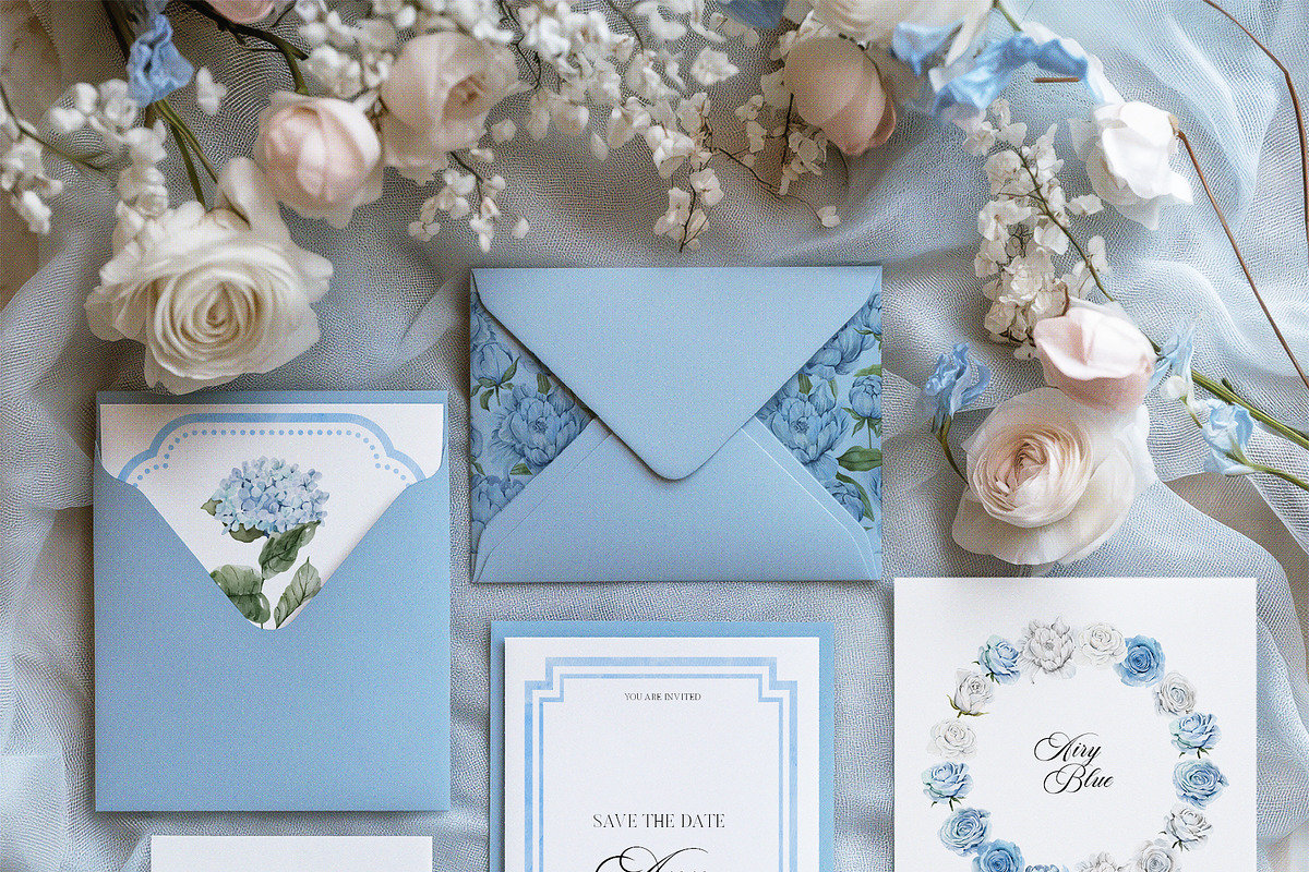 Airy Blue Watercolor Collection, an Object Graphic by Kaleriia (Photo 2 of 13)