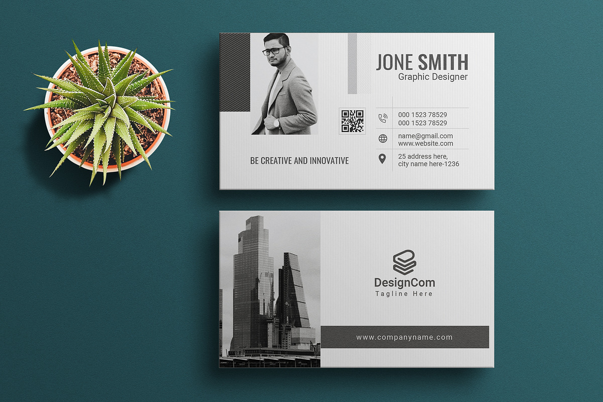 Minimal Business Card, a Business Card Template by Pixelpick (Photo 1 of 4)