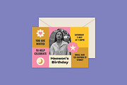 Haewon Birthday Invitation, an Invitation Template by Mountain Folk Creative (Thumbnail 2 of 8)