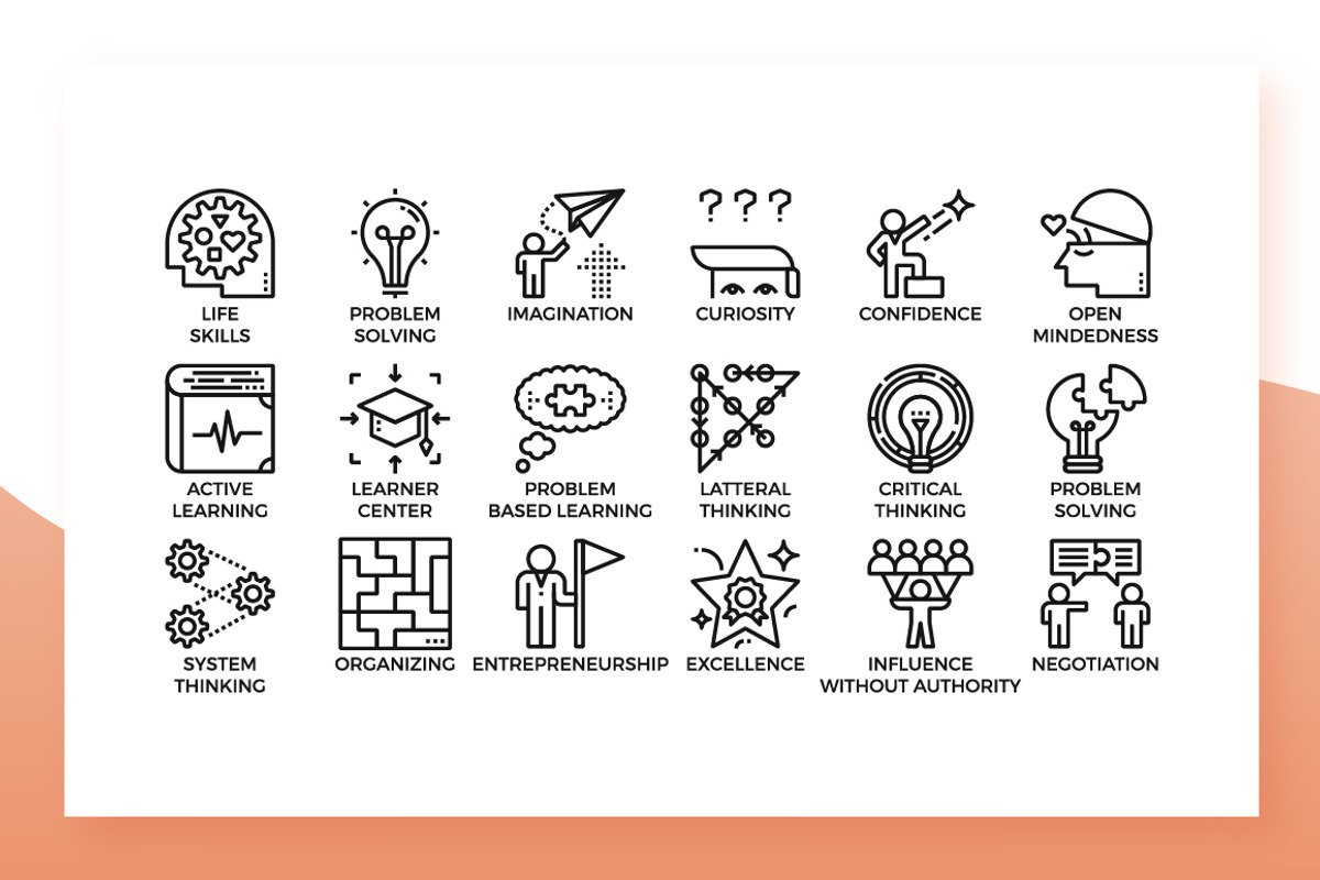 Life Skills Icons, an Outline Icon by Becris (Photo 2 of 3)