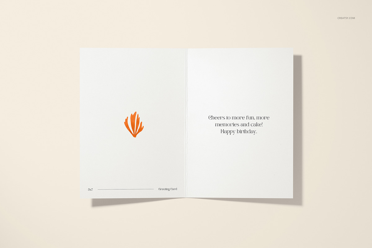 5x7 Folded Greeting Cards Mockup Set, a Merchandise Mockup by creatsy5 (Photo 30 of 33)