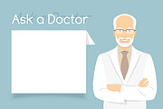 Ask a Doctor Information banners, a Healthcare Illustration by Vectorikart (Thumbnail 4 of 4)
