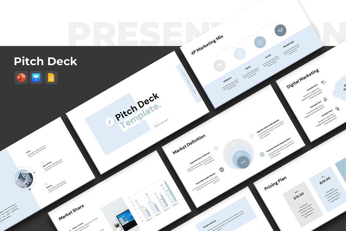 Pitch Deck Presentation Template, a Presentation Template by CreativeSlides (Photo 11 of 11)