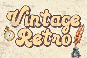 Vintage Retro - Handwritting, a Handwritten Font by Charmingbear59.design