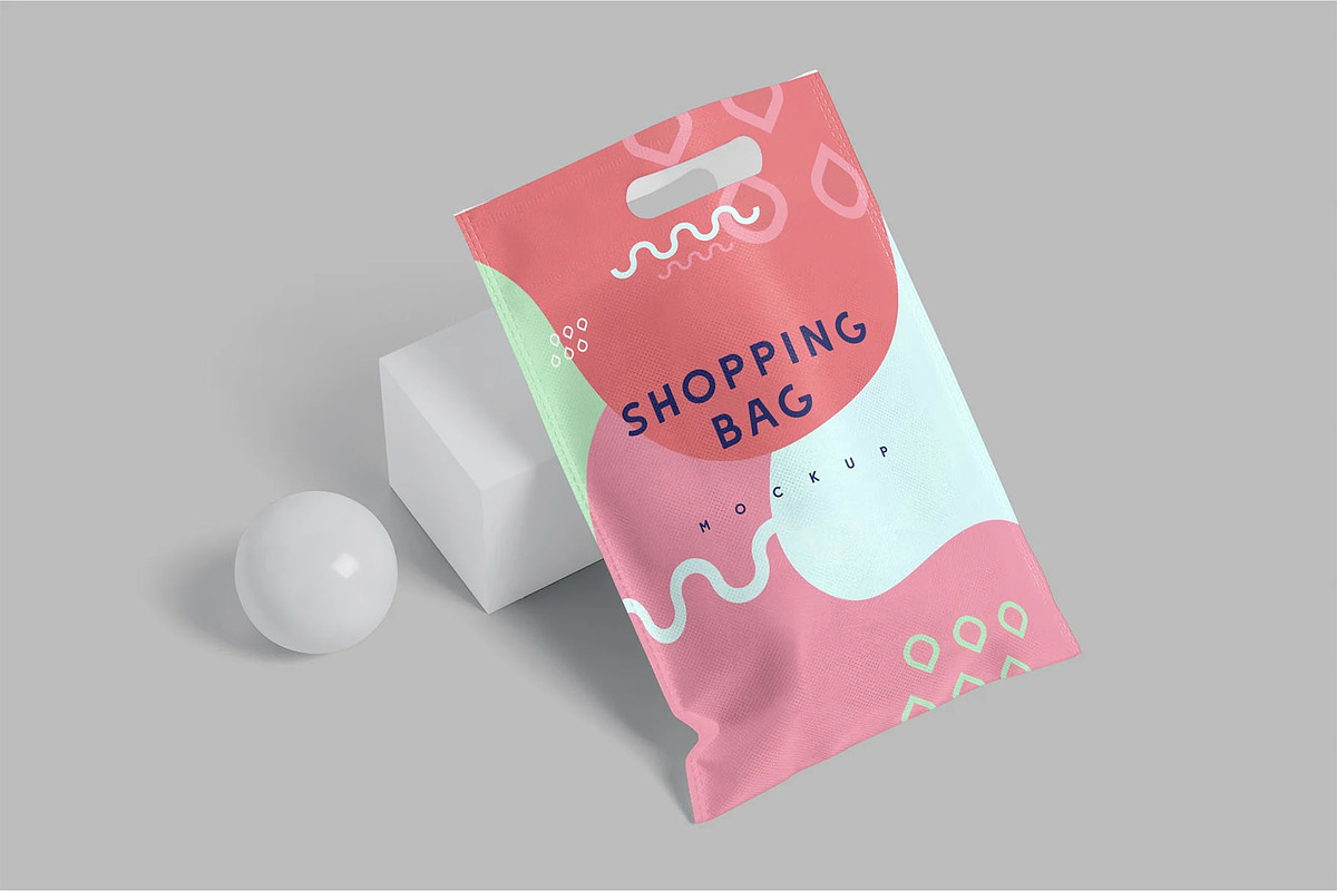 Rectangle Canvas Shopping Bag Mockup, a Packaging Mockup by megostudi0 (Photo 3 of 7)